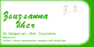 zsuzsanna uher business card